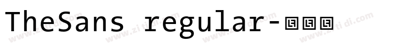 TheSans regular字体转换 TheSans regular字体转换
